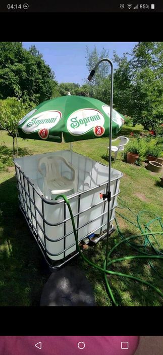 Zbiornik pojemnik mauser mauzer 1000l litrów dowóz na wodę deszczówkę