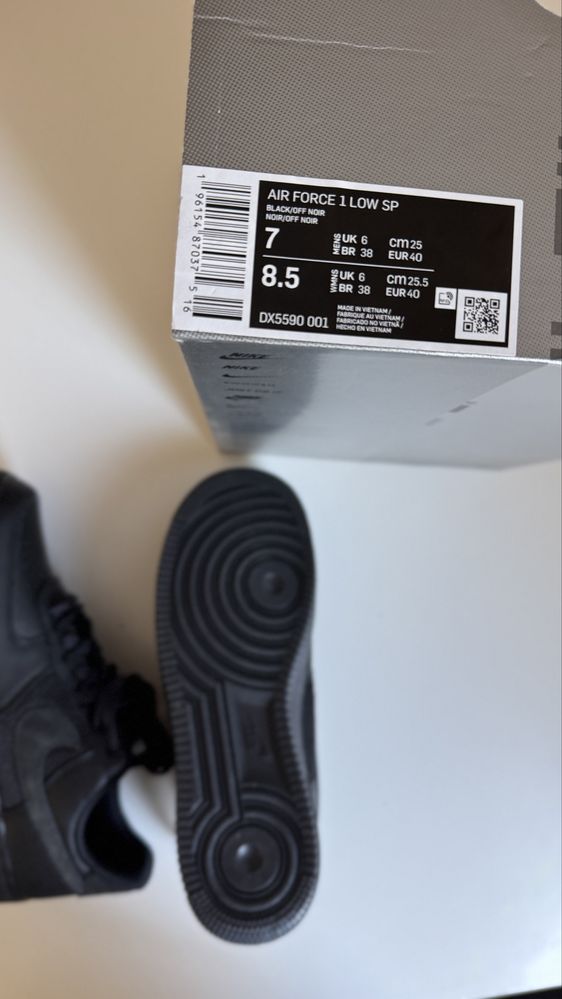 Nike Air Force 1 Low x Slam Jam rozmiar 40 wkładka 25 cm