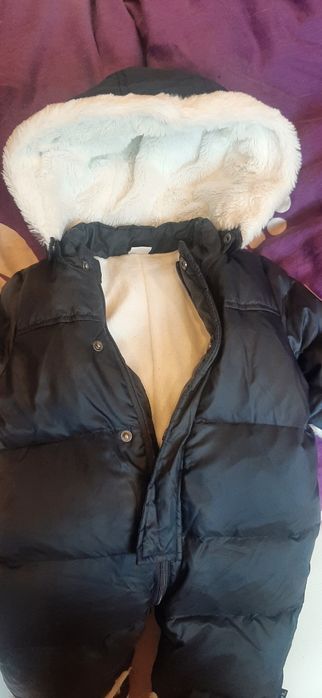 Puchowy zimowy  kombinezon dziecięcy