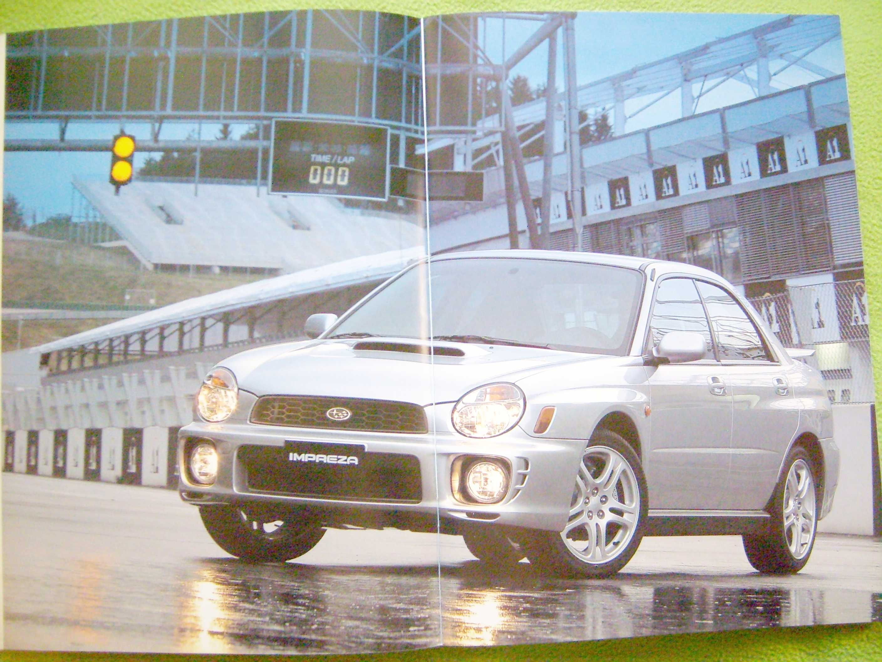 SUBARU IMPREZA Mk2 (GD) Berlina & Sport Wagon 2001 / prospekt 40 str.