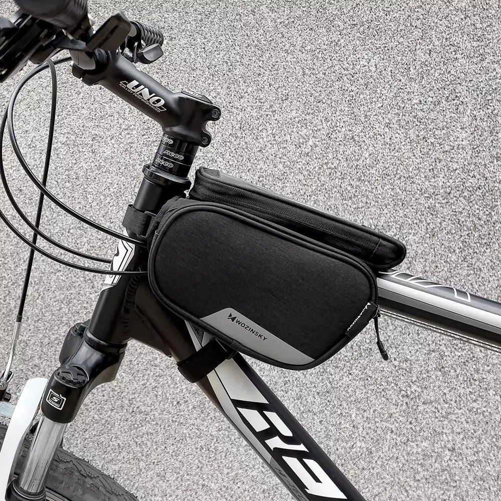 Wozinsky torba rowerowa na ramę + odczepiany pokrowiec na telefon