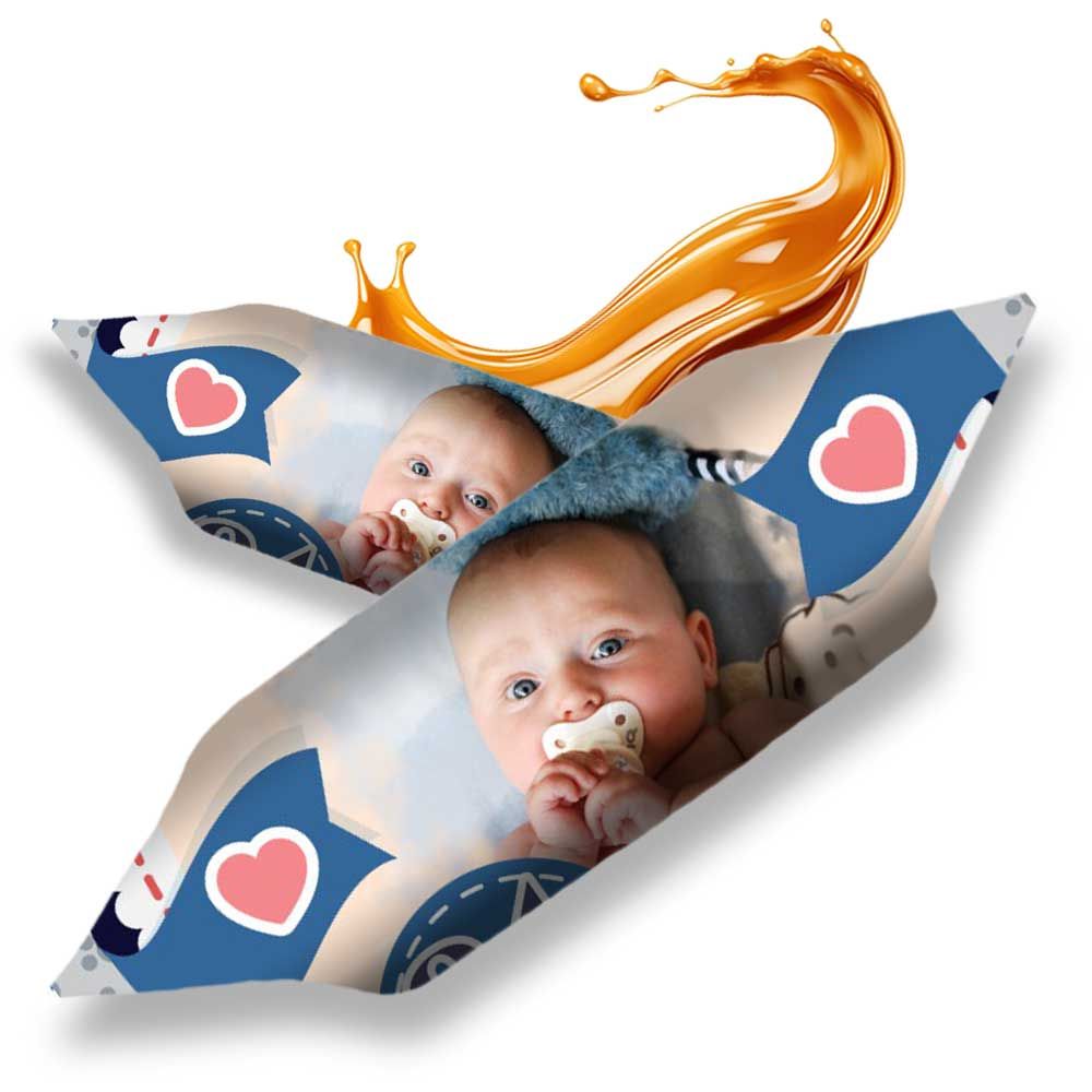 Krówki personalizowane na Chrzest Roczek Baby Shower 120szt