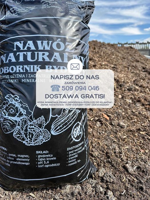 Dekoracyjna Kora Sosnowa Ziemia Torf DOWÓZ WILANÓW WAWER OKOLICE
