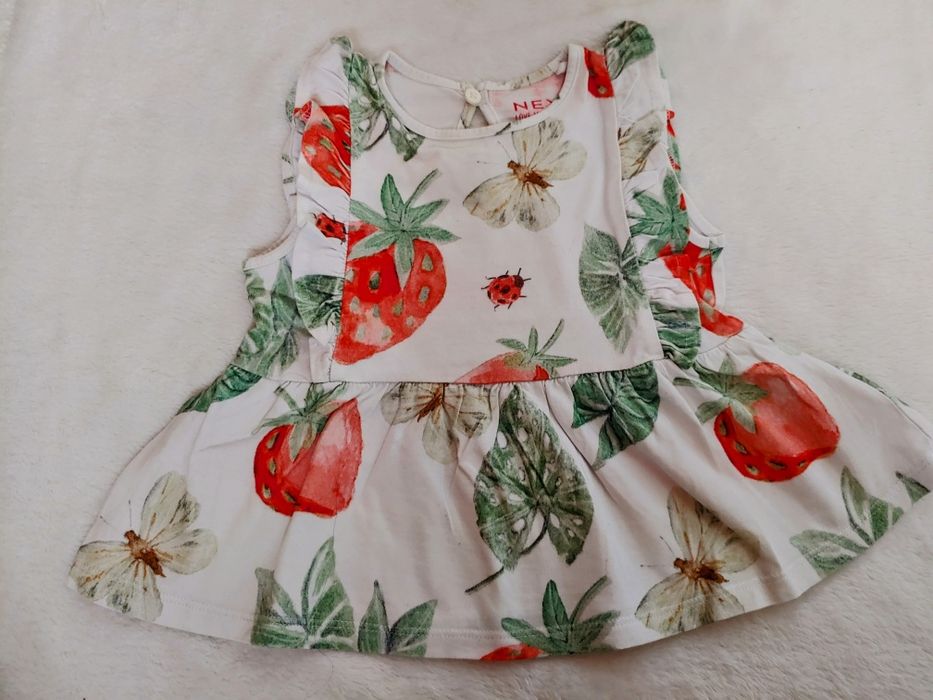 NEXT bawełniana bluzka na lato dla dziewczynki roz 92 cm ( do 2 lat)