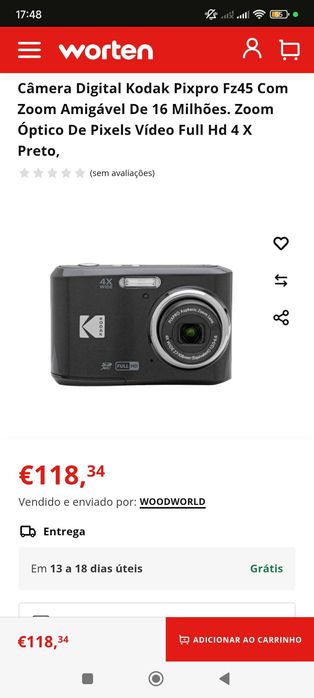 Câmera Digital Kodak Pixpro Fz45