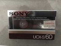 Cassete Sony UCX-S 60m selada. Mercado japonês.