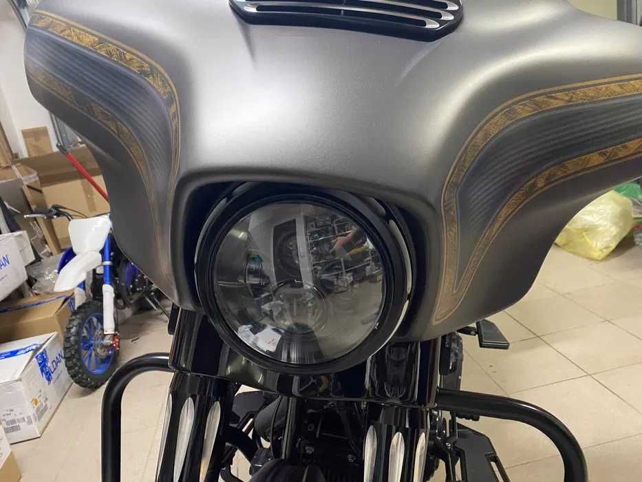 Lampa wkład LED przód Harley honda yamaha 7" cali +uchwyt mocowanie