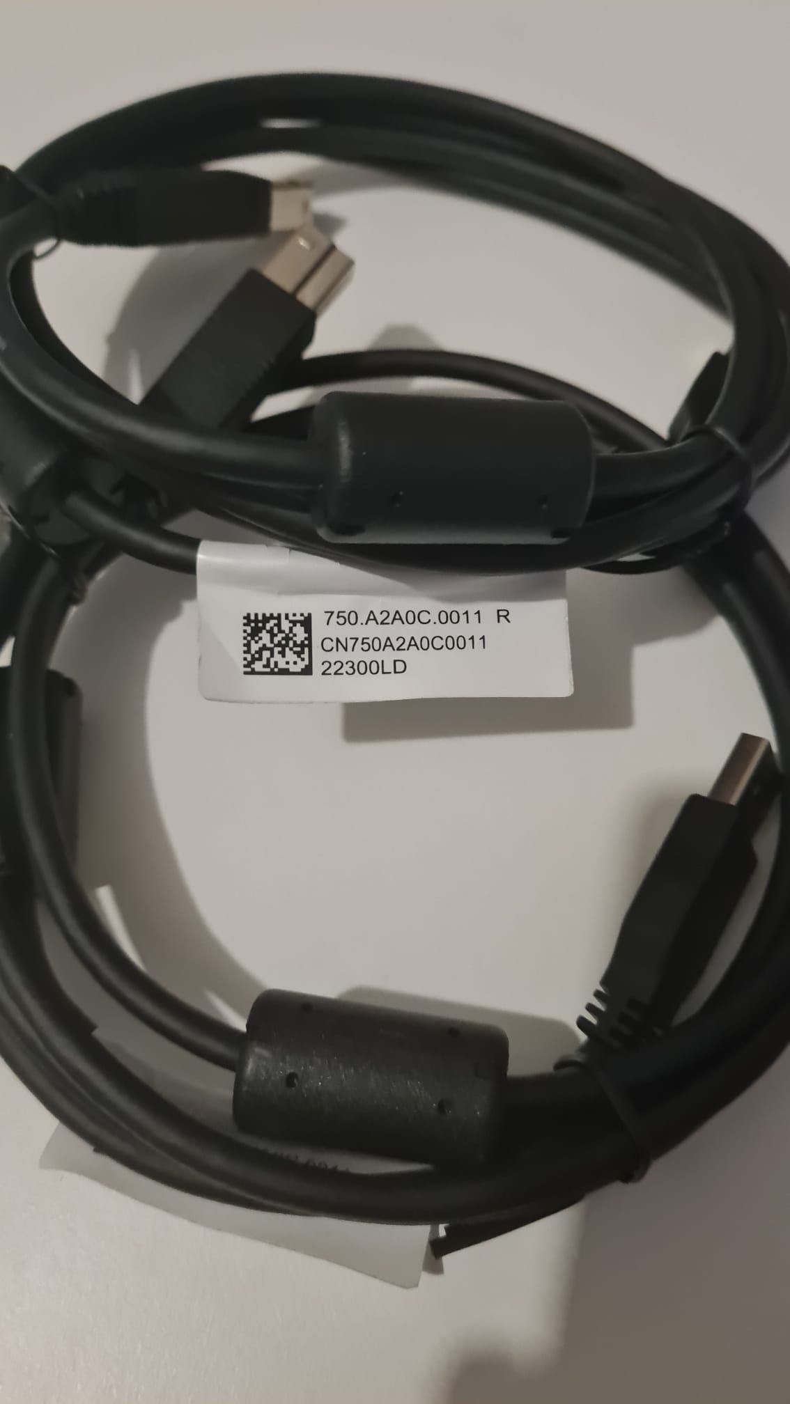 2 x nowe przewody oryginalne HP USB-A do USB-B
