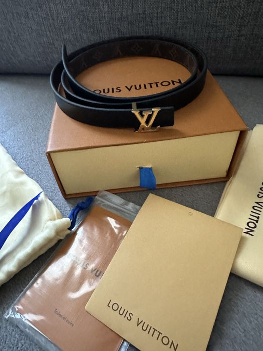 Louis Vuitton Iconic  dwustronny pasek Nowy