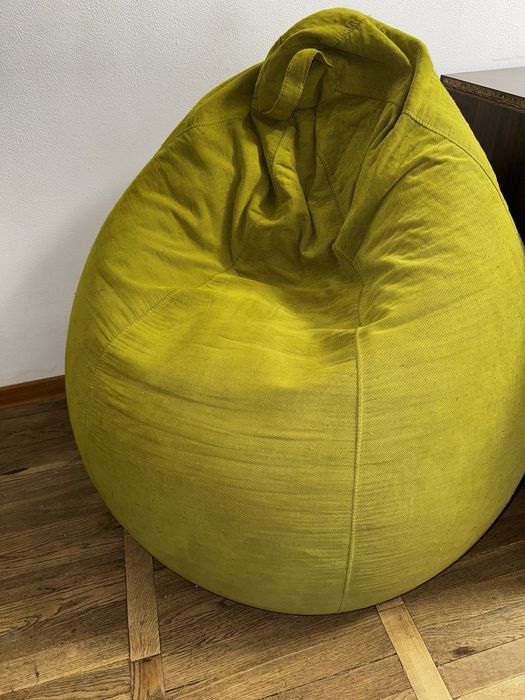 Крісло-груша рогожка XXL. Крісло-мішок (bean bag)