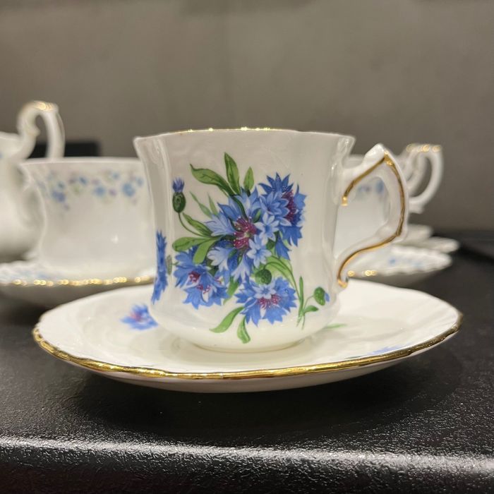 Чашка з блюдцем, волошки  Hammersley