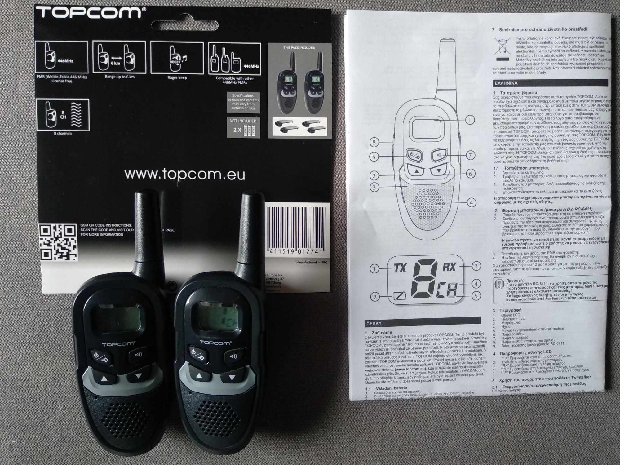 Topcom Twintalker RC-6410 walkie talkie krótkofalówki