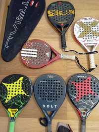 7 Raquetes Padel + 2 capas