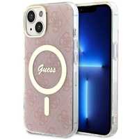 Guess Etui 4G MagSafe do iPhone 14/15/13 6.1" - Różowy/Pink