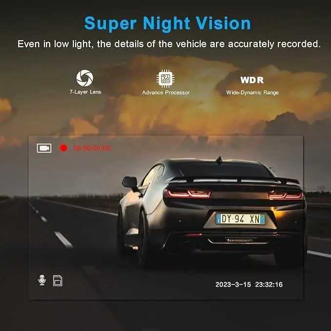 Видеорегистратор High Definition-Full HD Driving Recorder A7 176°FHD