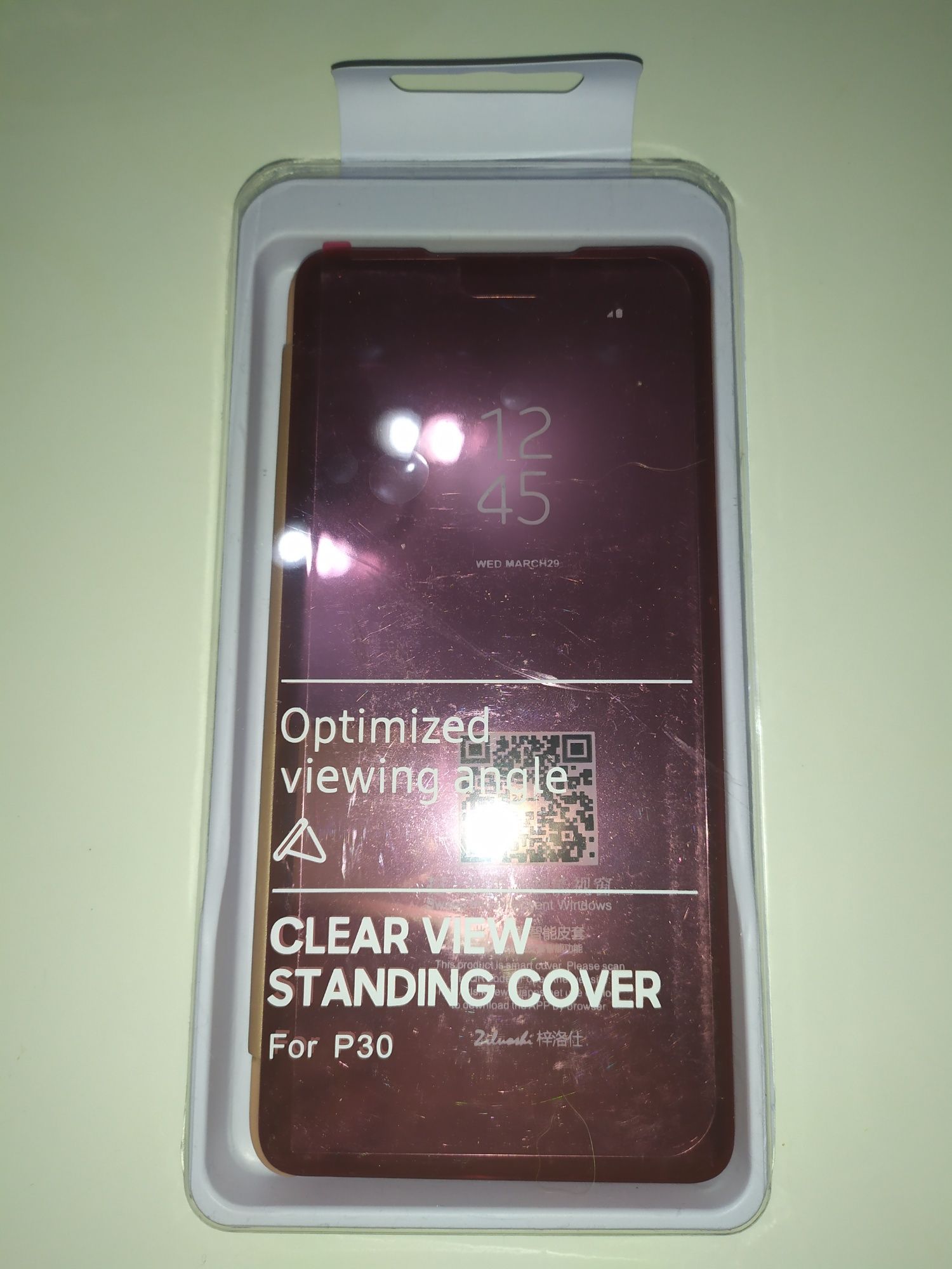 Etui Clear View standing Cover HUAWEI P30