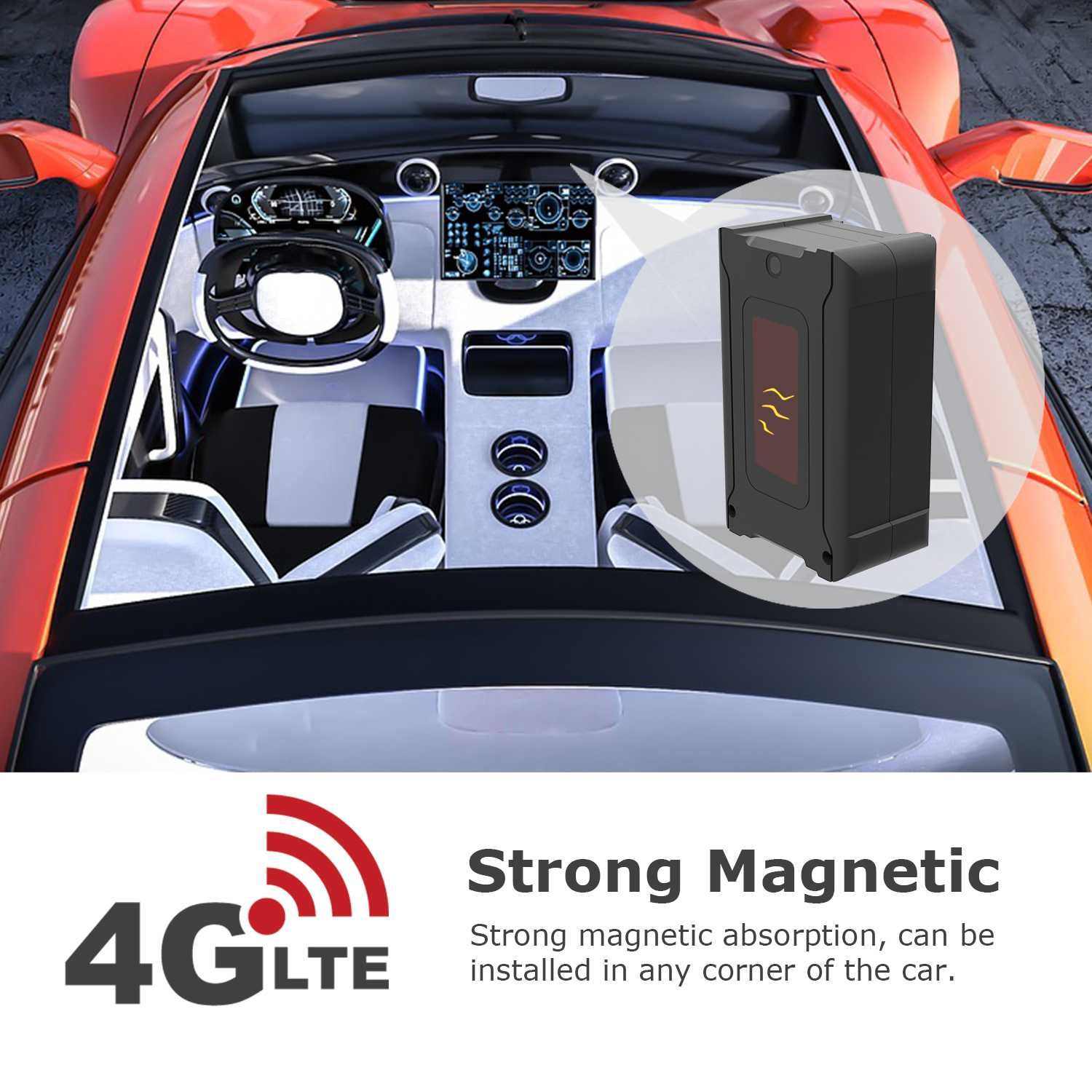 Przenośny lokalizator GPS 4G magnetyczny do samochodu motocykla