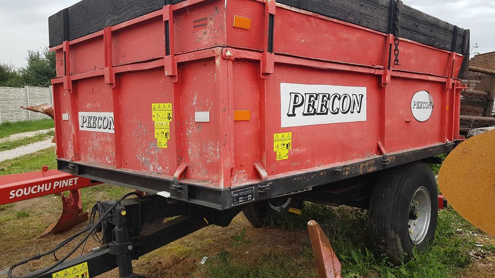 Przyczepa wywrotka 7 tonowa,jednoosiowa,zarejestrowana,transport