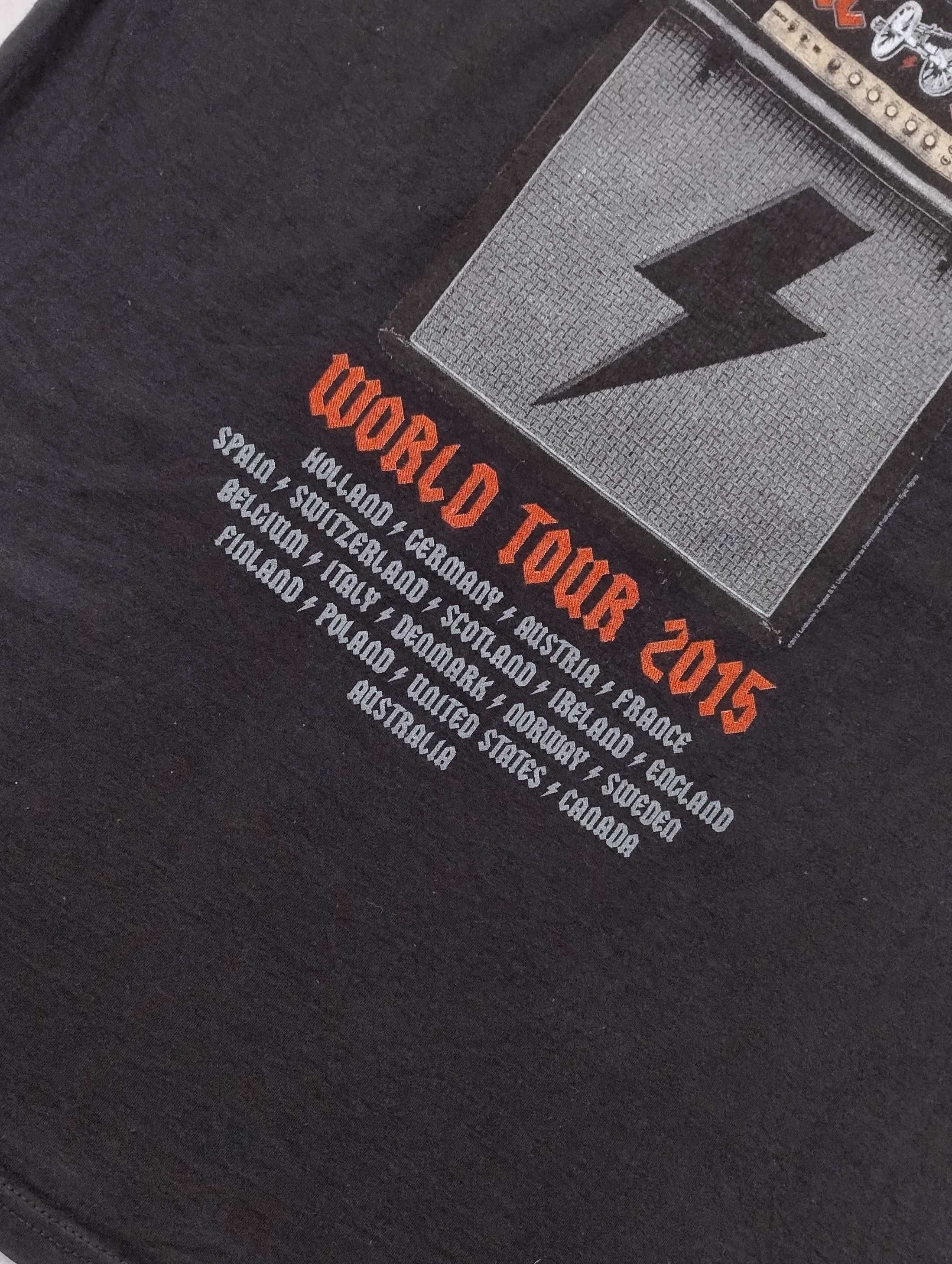 Koszulka AC/DC World Tour 2015 band tee rock metal streetwear XL