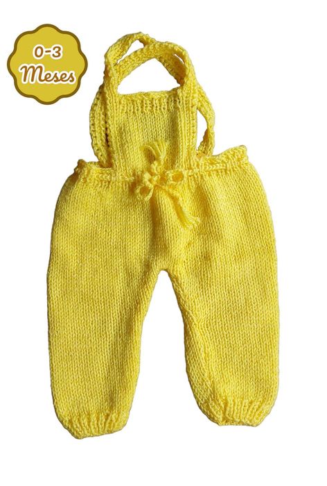 2 Macacões Jardineiras (Amarelo e Cinzento) 0-3 meses