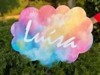 PVC com o nome Luisa
