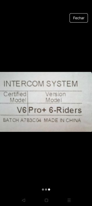 Intercomunicador mota EJEAS V6+6