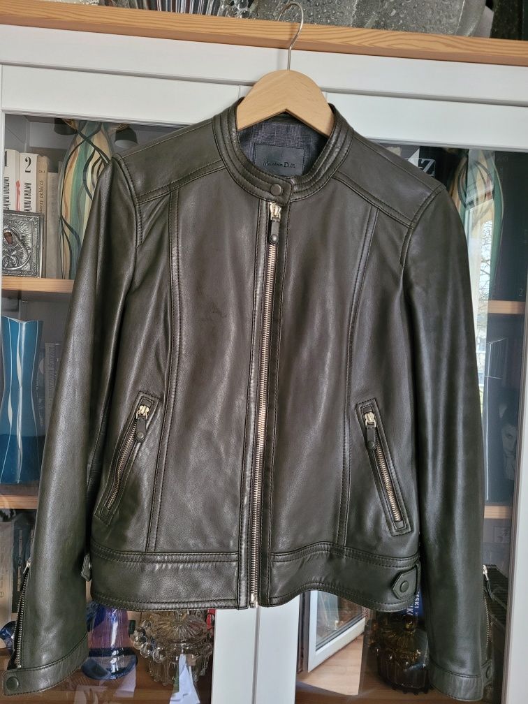 Skórzana kurtka damska Massimo Dutti