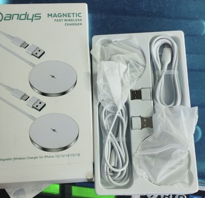 Безпровідна магнітна зарядка  Andys C18 Iphone-12/13/13/14/15