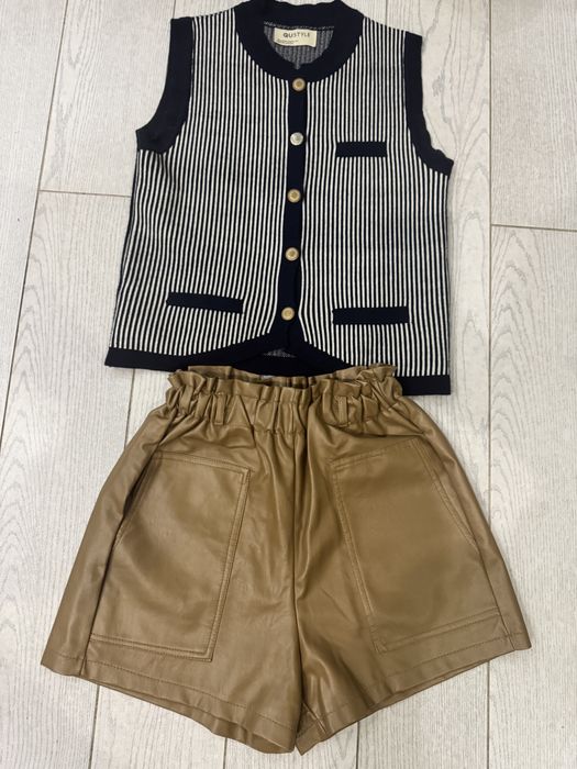 Штаны шерты бермуды с жилеткой