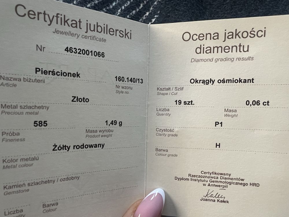 Piekny pierscionek zareczynowy Apart z kolekcji broadway rozmiar 13