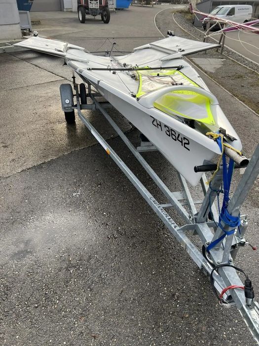 Łódka Przyczepa ocynkowa z wózkiem sli powym do Łodzi do 6m