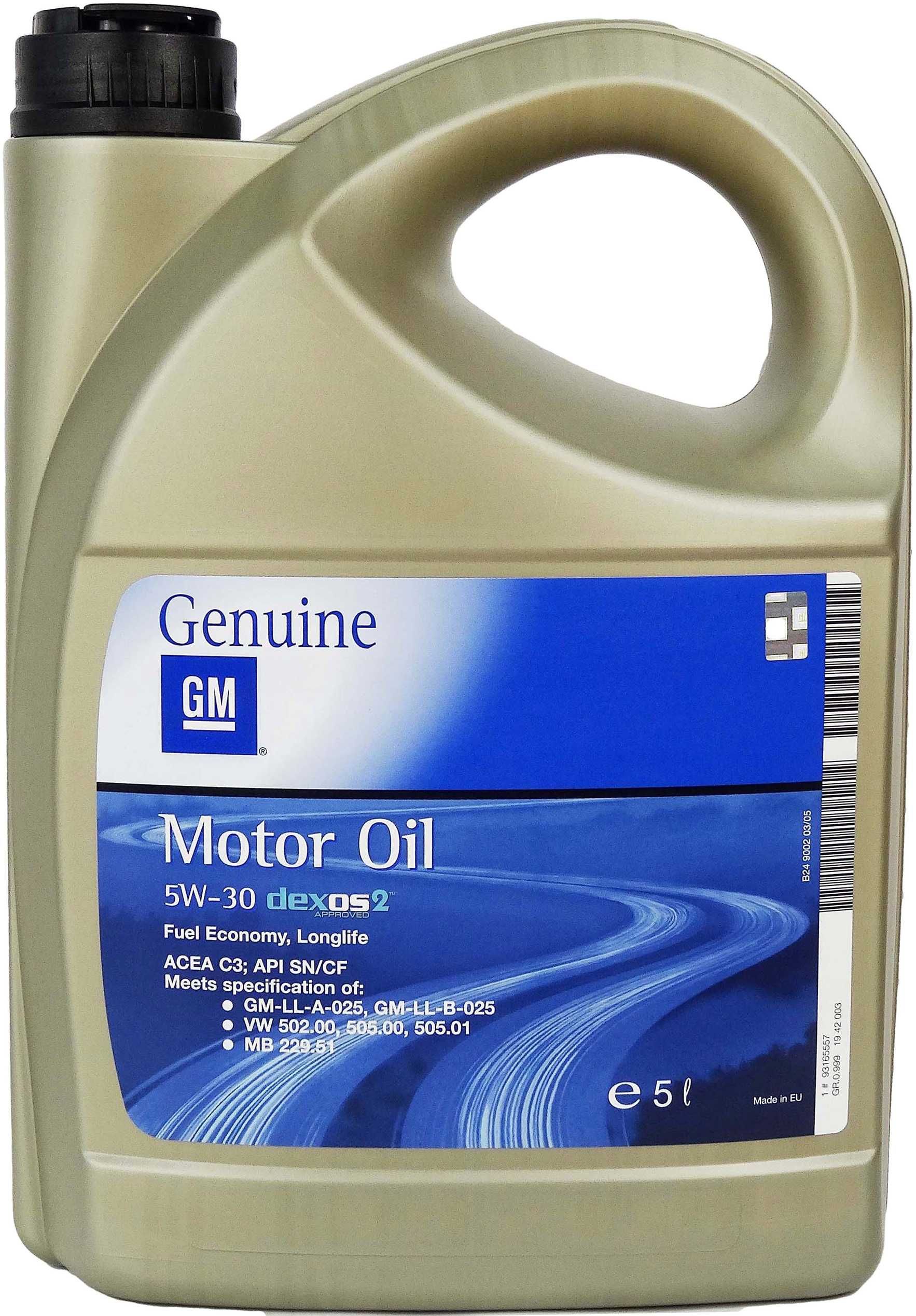 General Motors моторное масло GM 10w-40/5w-30 5л/1л