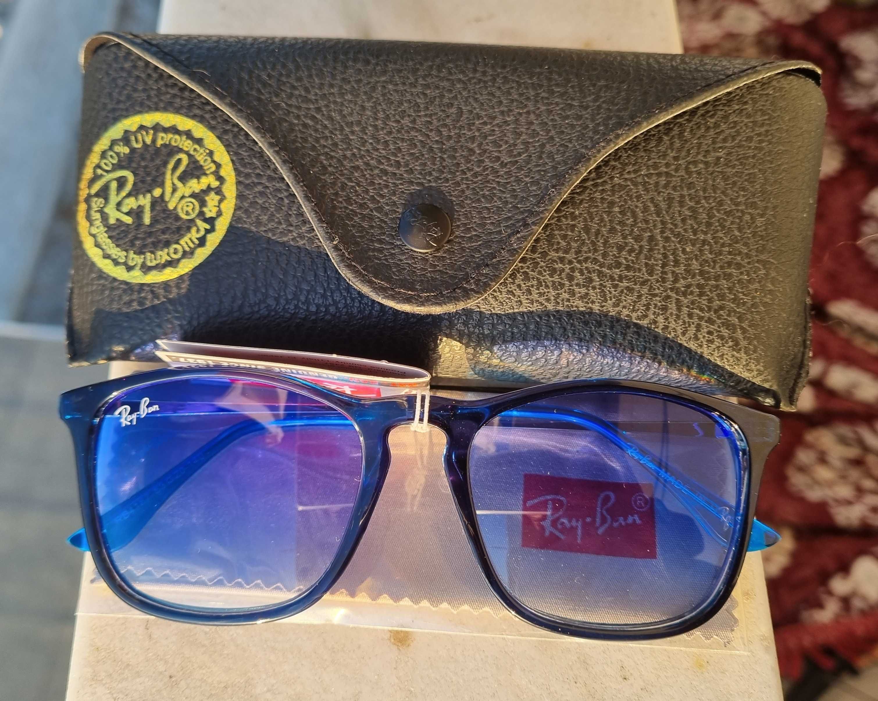 Óculos de sol Ray-Ban ERIKA RB4187 azul espelhado - NOVOS