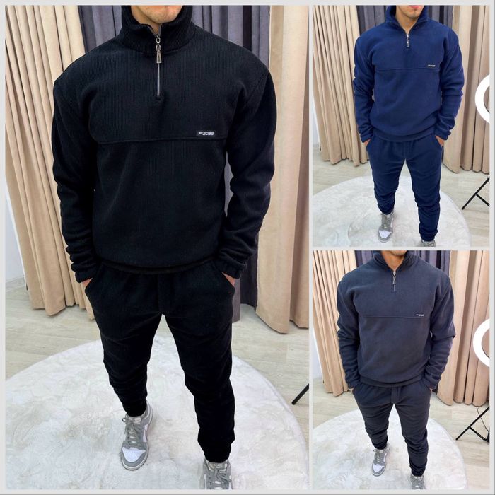 Мужской вельветовый костюм с мехом/Чоловічий вельветовий костюм з хутр