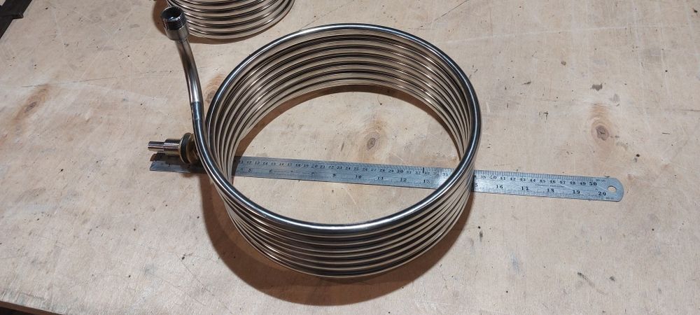 Змеевик 6 метров пищевая нержавейка для дистилятора теплообменника.