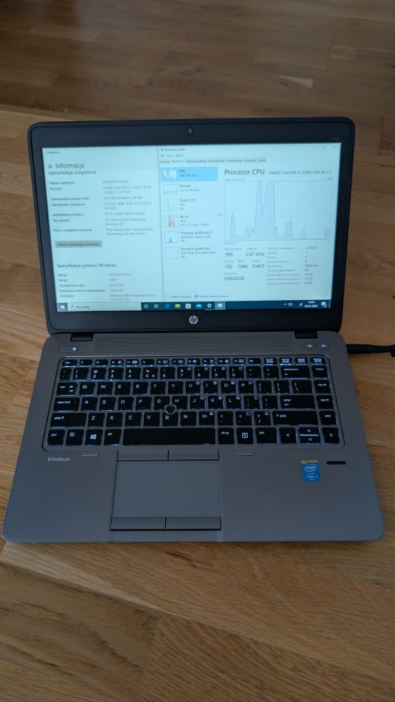 Laptop HP EliteBook 840 14" - i5 5300u 8GB RAM SSD Win10