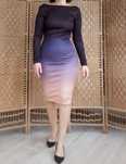 Vestido justo com costas abertas XS