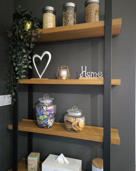 Wyprzedaż ostatnie 2 sztuki, Regał/półki dębowe z litego drewna loft i