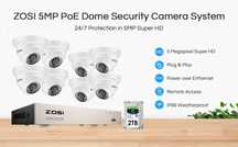 Kit Câmaras Segurança Vídeo Vigilância Zosi 5MP