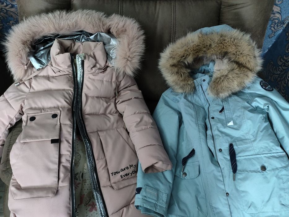 Две зимние куртки на девочку