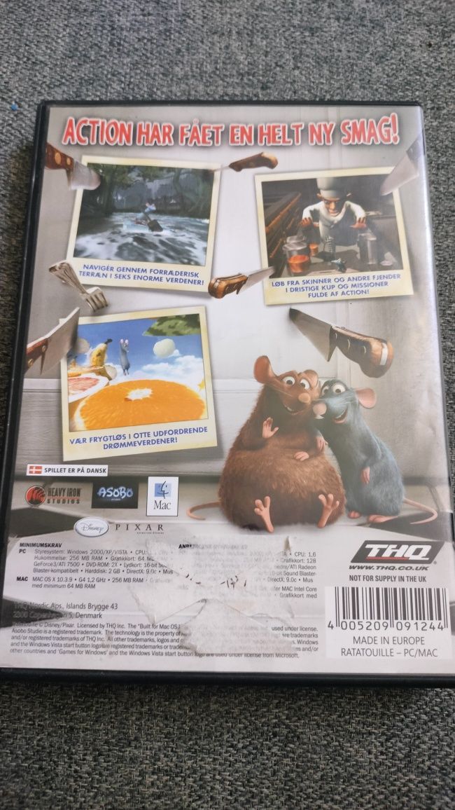 Gra PC/Mac - Ratatouille - wydanie duńskie (wiele języków)