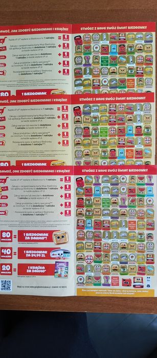 Naklejki biedronka,gang Biedroniakow 3 albumy