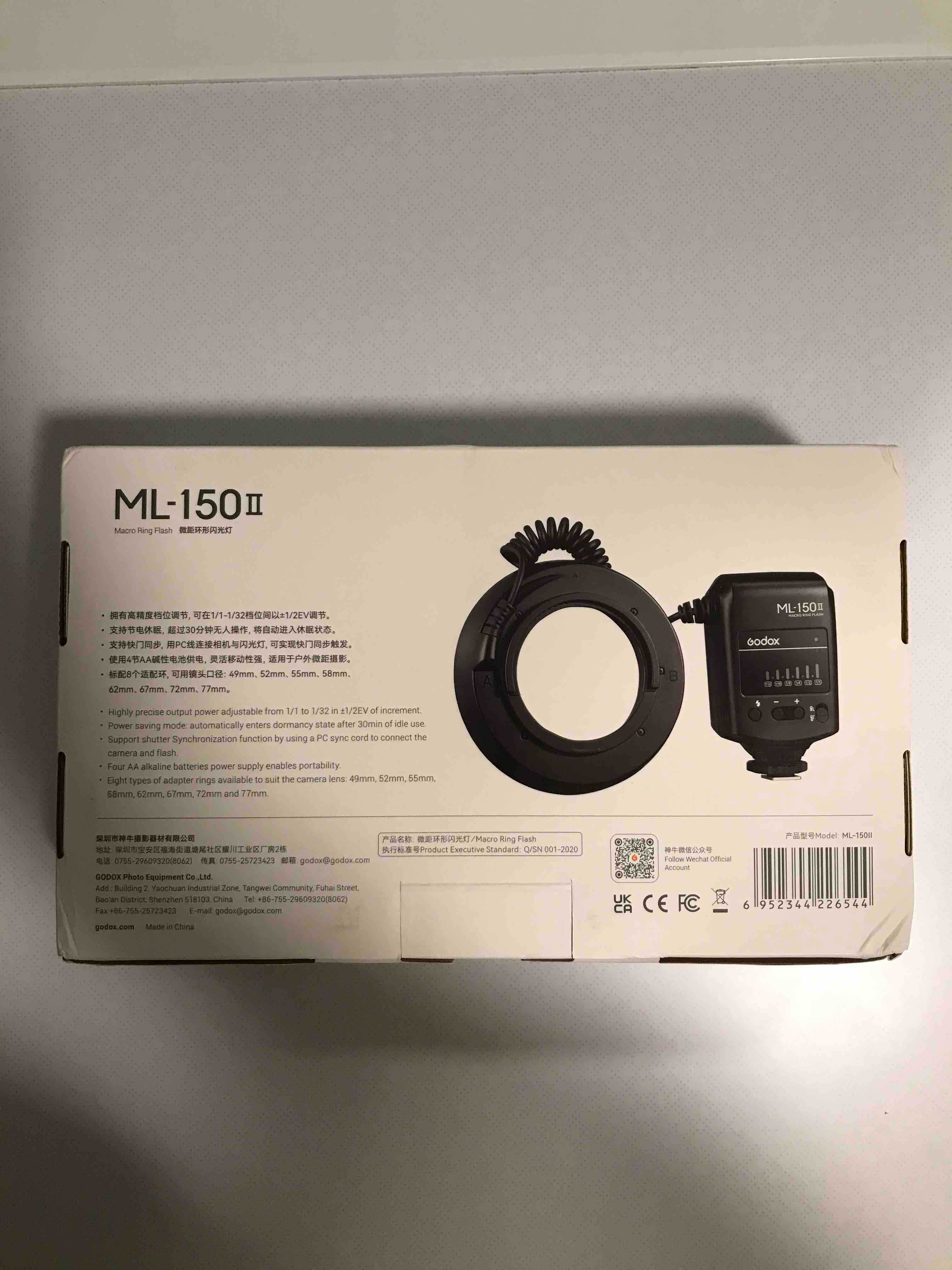 Кільцевий спалах Godox Macro Ring Flash ML-150II