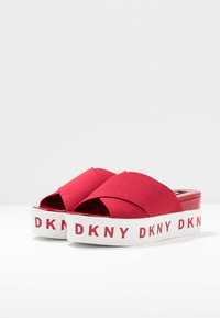 DKNY CRISTI klapki platform red 38,5