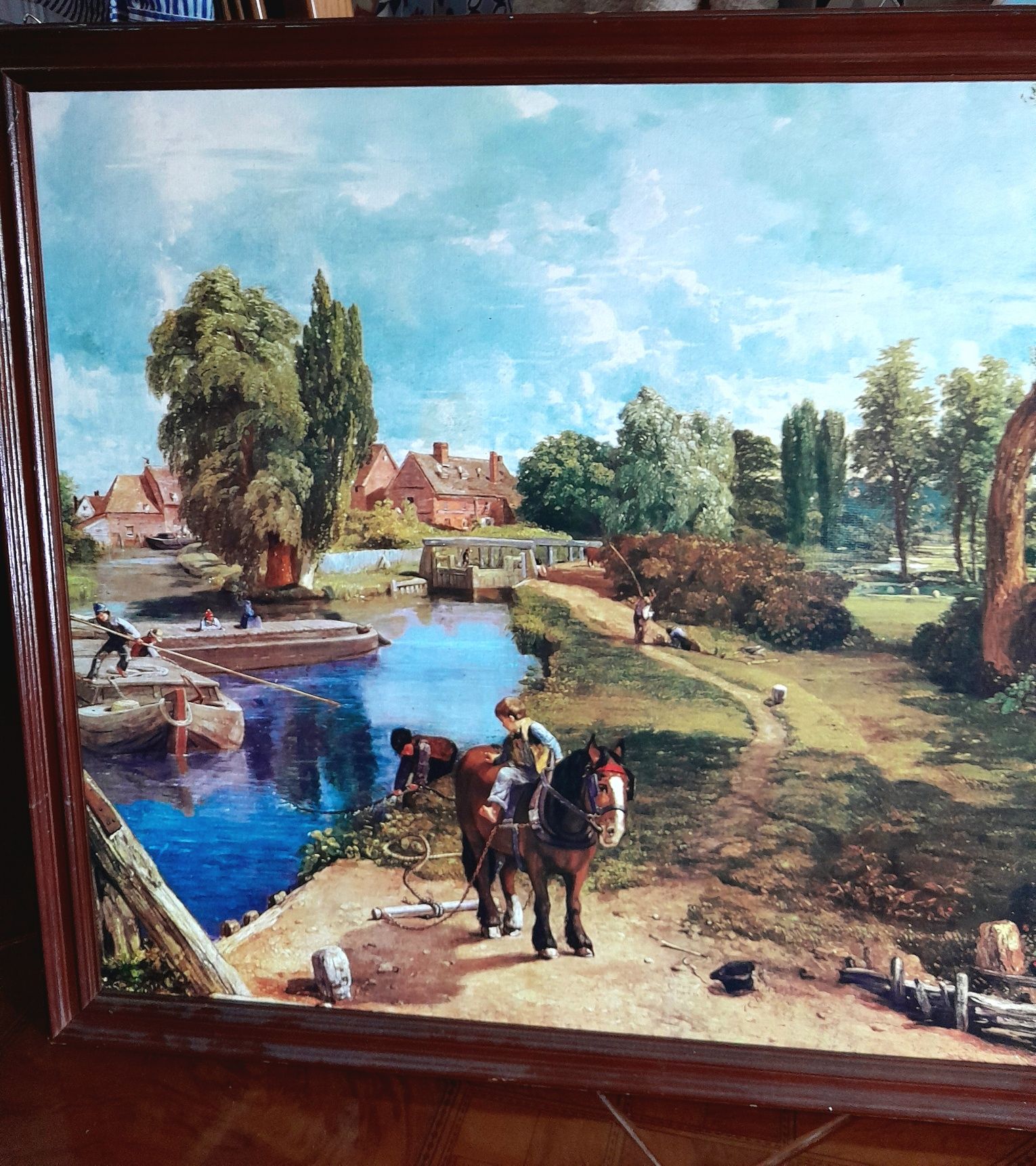 Quadro desportivo de parede Inglês de pintura rural