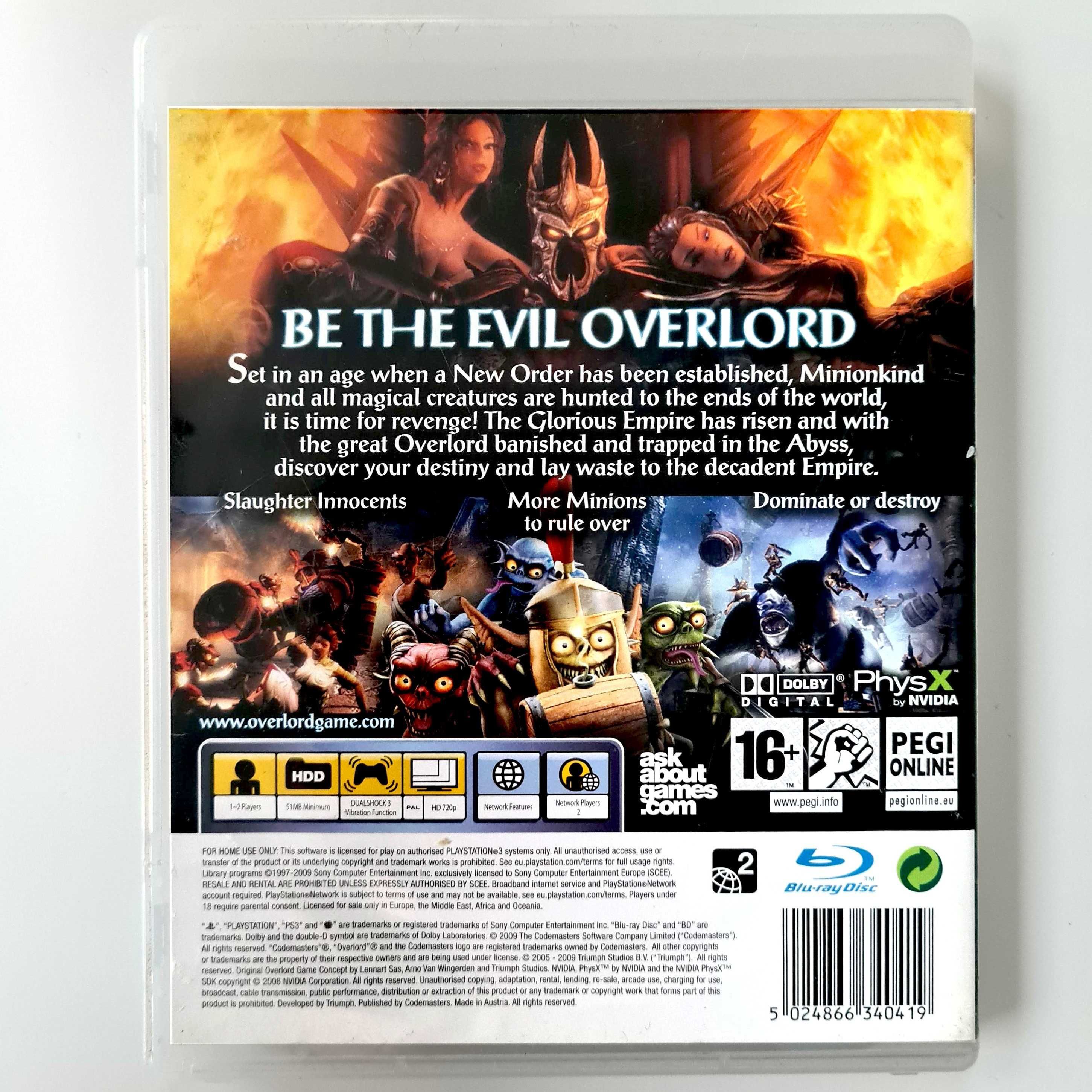 Overlord 2 Ps3 Gra Pudełkowa II