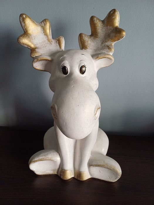 Łoś figurka ceramiczna wysokość 34 cm