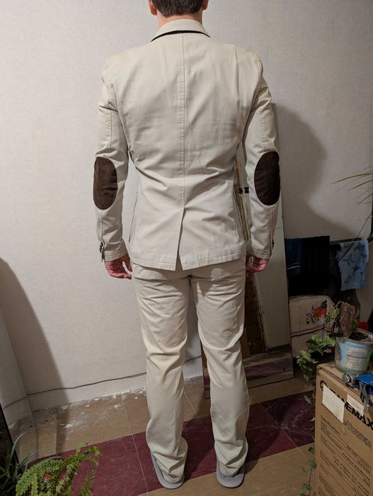 Чоловічий костюм 100% бавовна, піджак 46 р., штани 38 р.