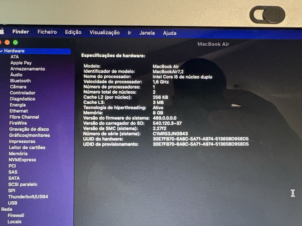 Apple Macbook Air 13” inico 2015