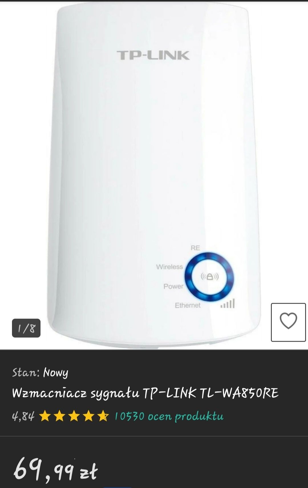 wzmacniacz sygnału TP - LINK TL - WA850RE